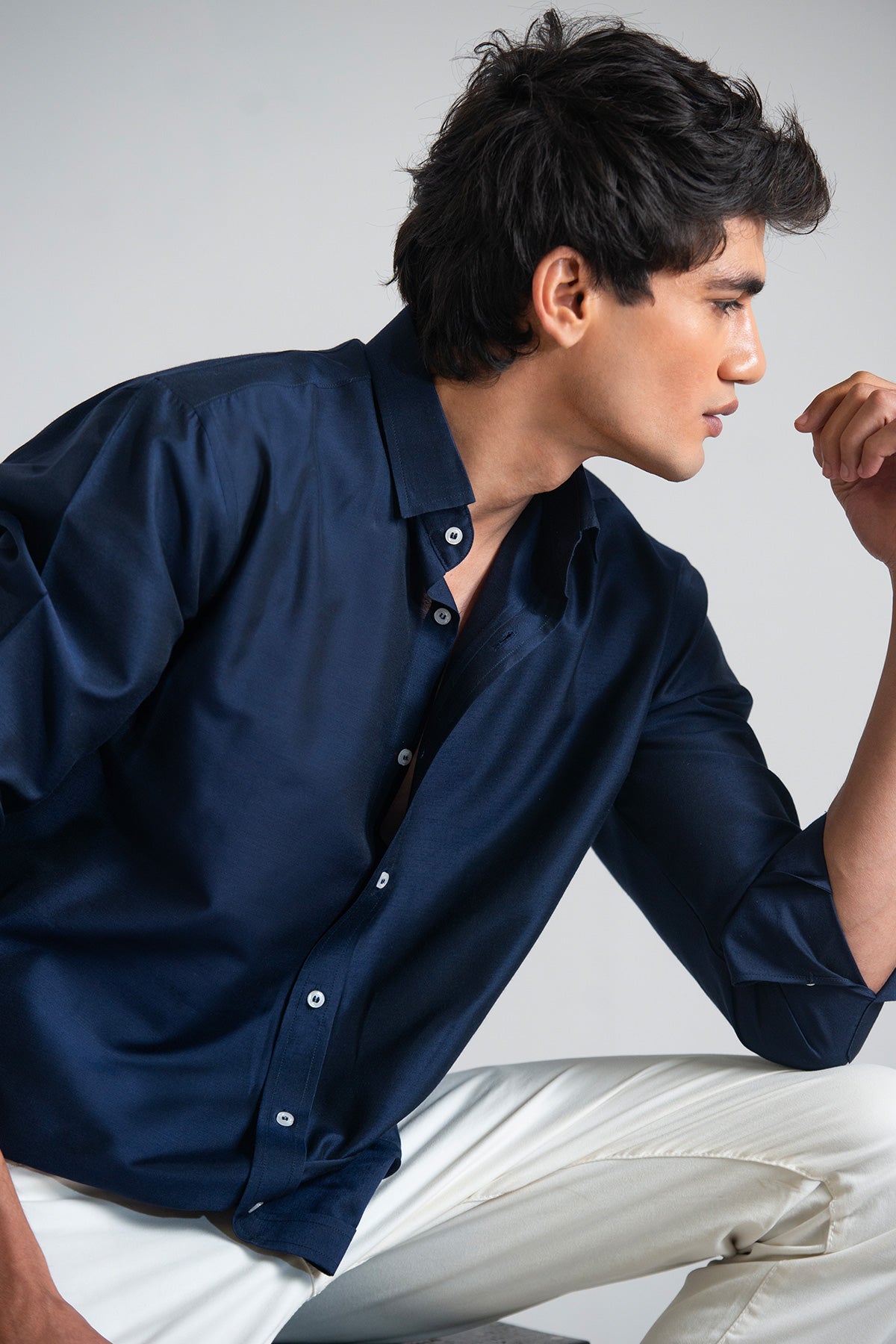 The Basics N-Blue Shirts