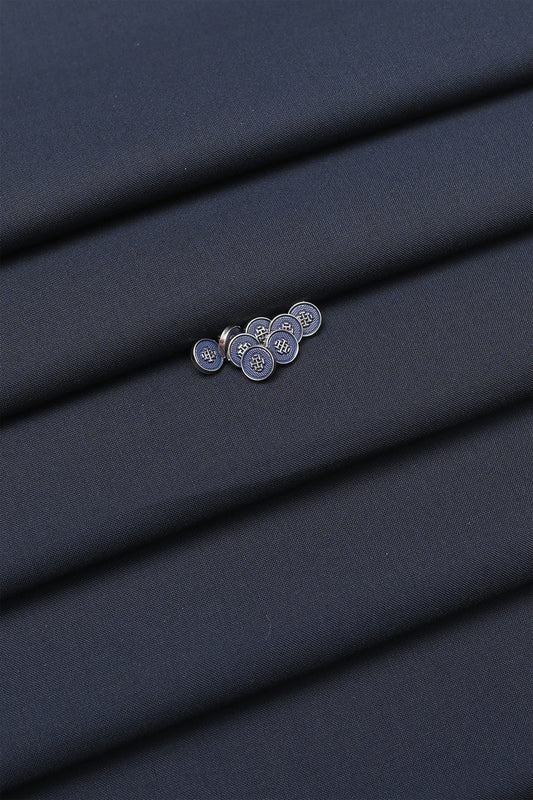 NAVY BLUE  UNSTITCHED KAMEEZ SHALWAR FABRIC