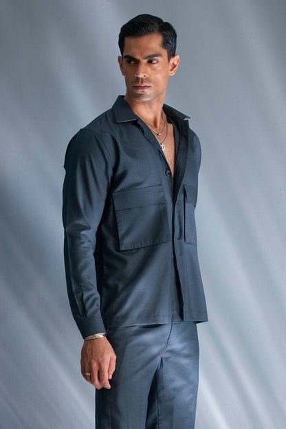 Dark Blue Utility Patch Pocket Cord Set