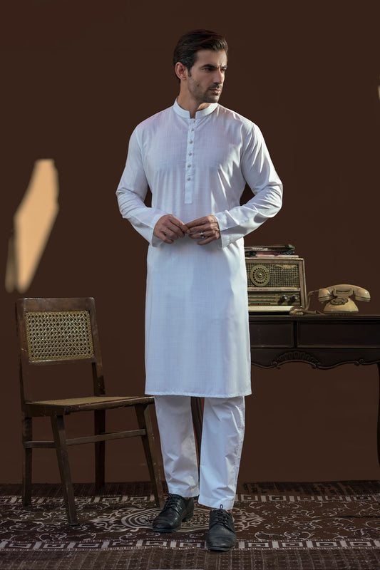 White Design Kurta Pajama
