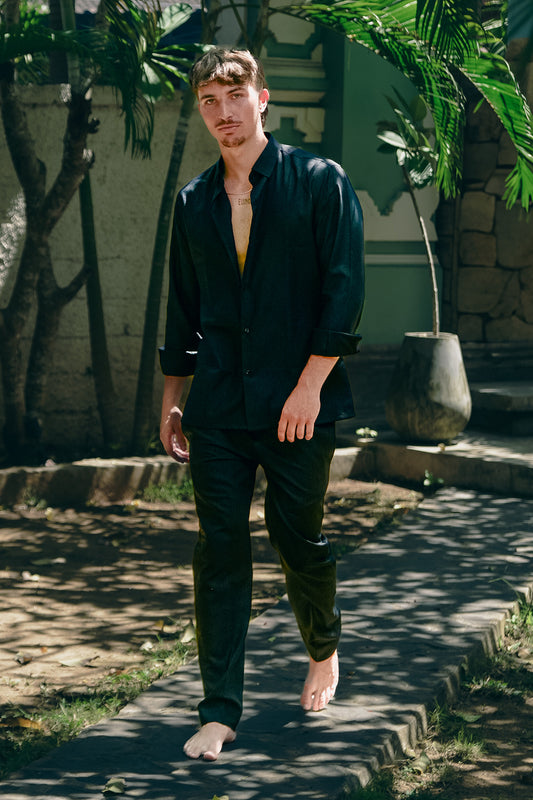 Men's Classic Black Co-ord Set