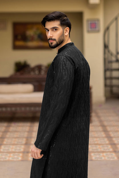 Black Designer Kurta Pajama 20