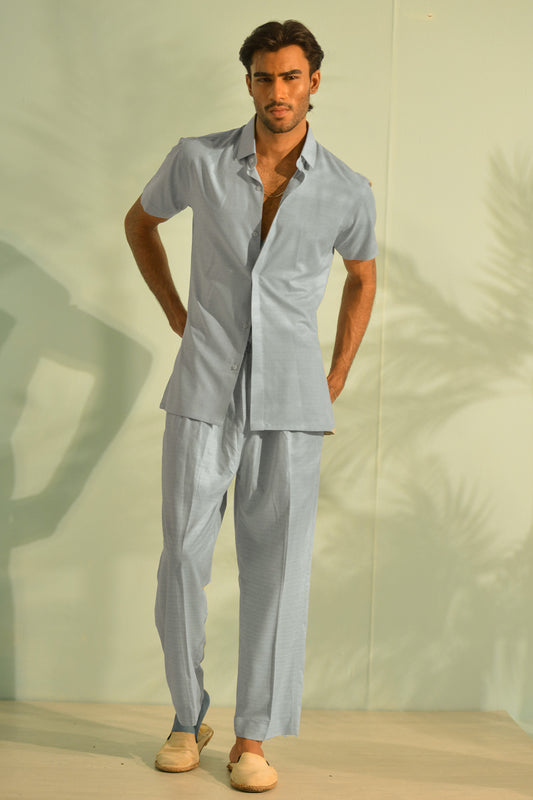 Azure Breeze Co-ord Set - Sky Blue