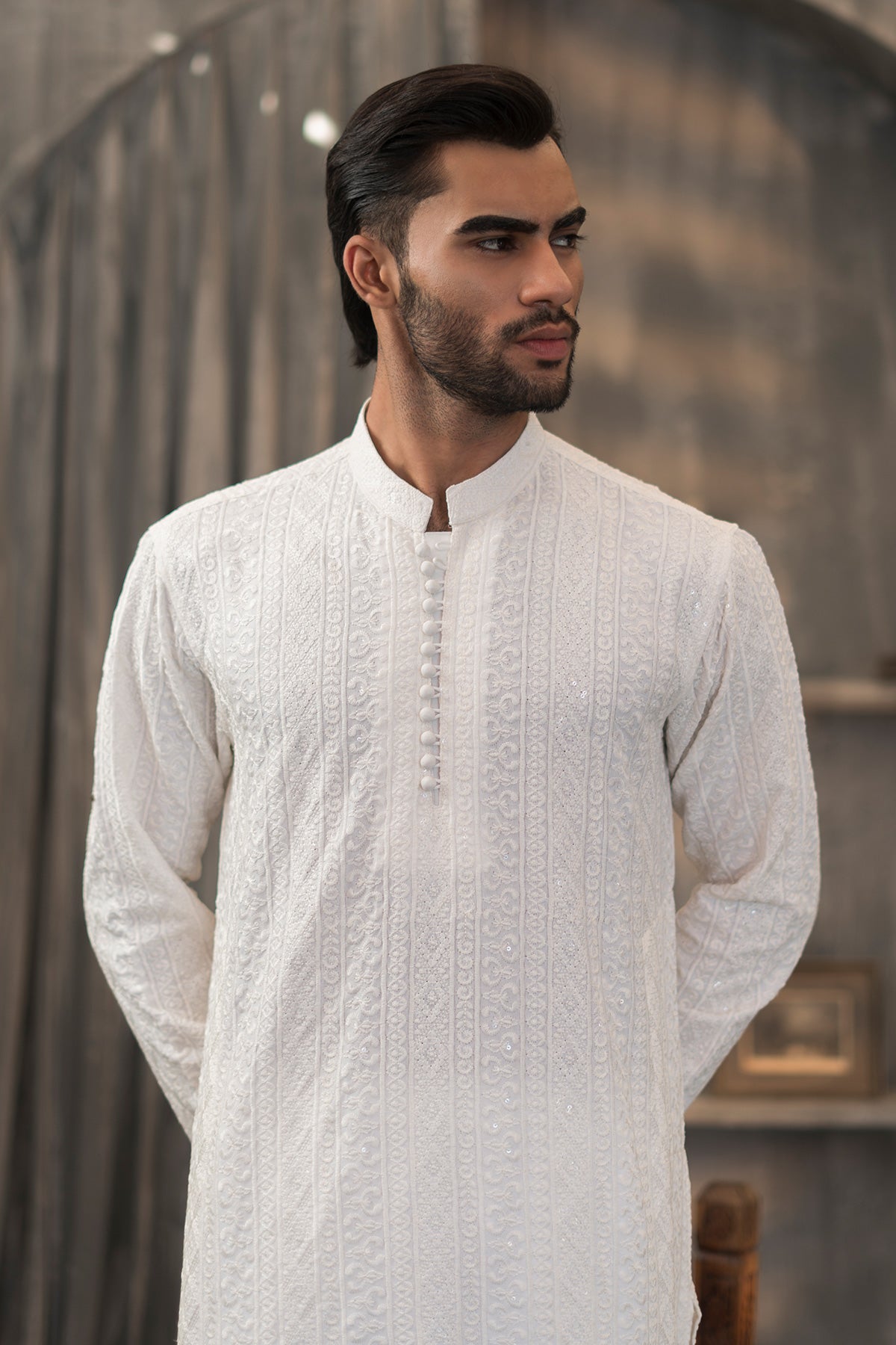 Off-White Designer Kurta Pajama