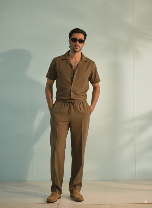 Coffee Brown Co-ord set - Urban Luxe